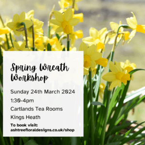 Spring Wreath Workshop at Cartlands Tea Rooms