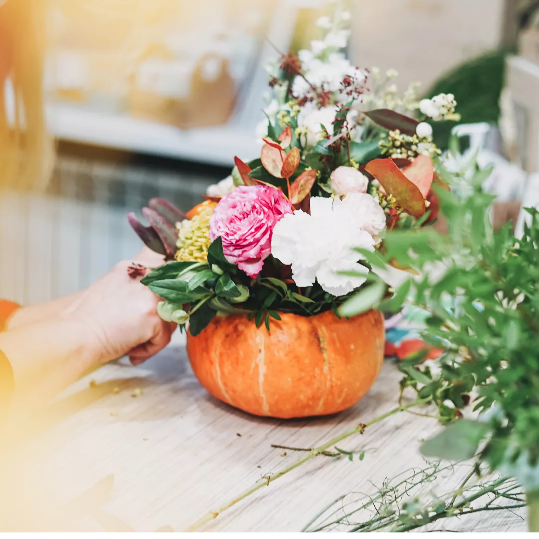 Flowers in a Pumpkin Workshop, Sunday 25th October, 12-2pm, BOX, Brindley Place - Image 3